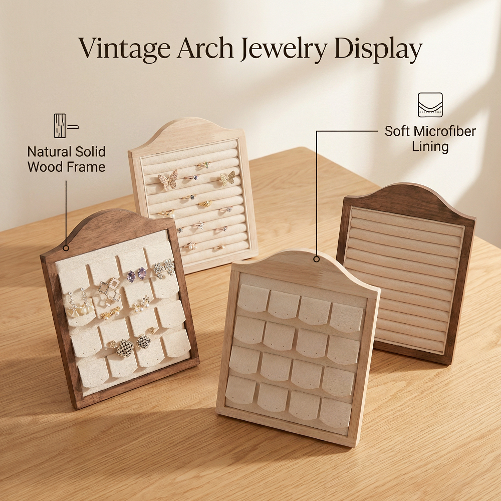 Engraved Wood Frame - 1 Pcs Wood Earrings Ring Photo