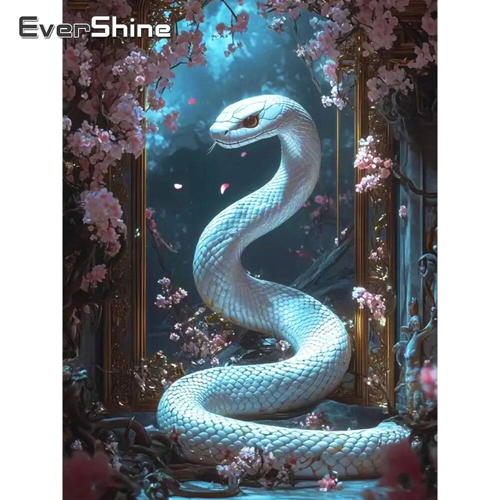 Photo Mosaic Print - Evershine Diamond Painting Full Square Snake