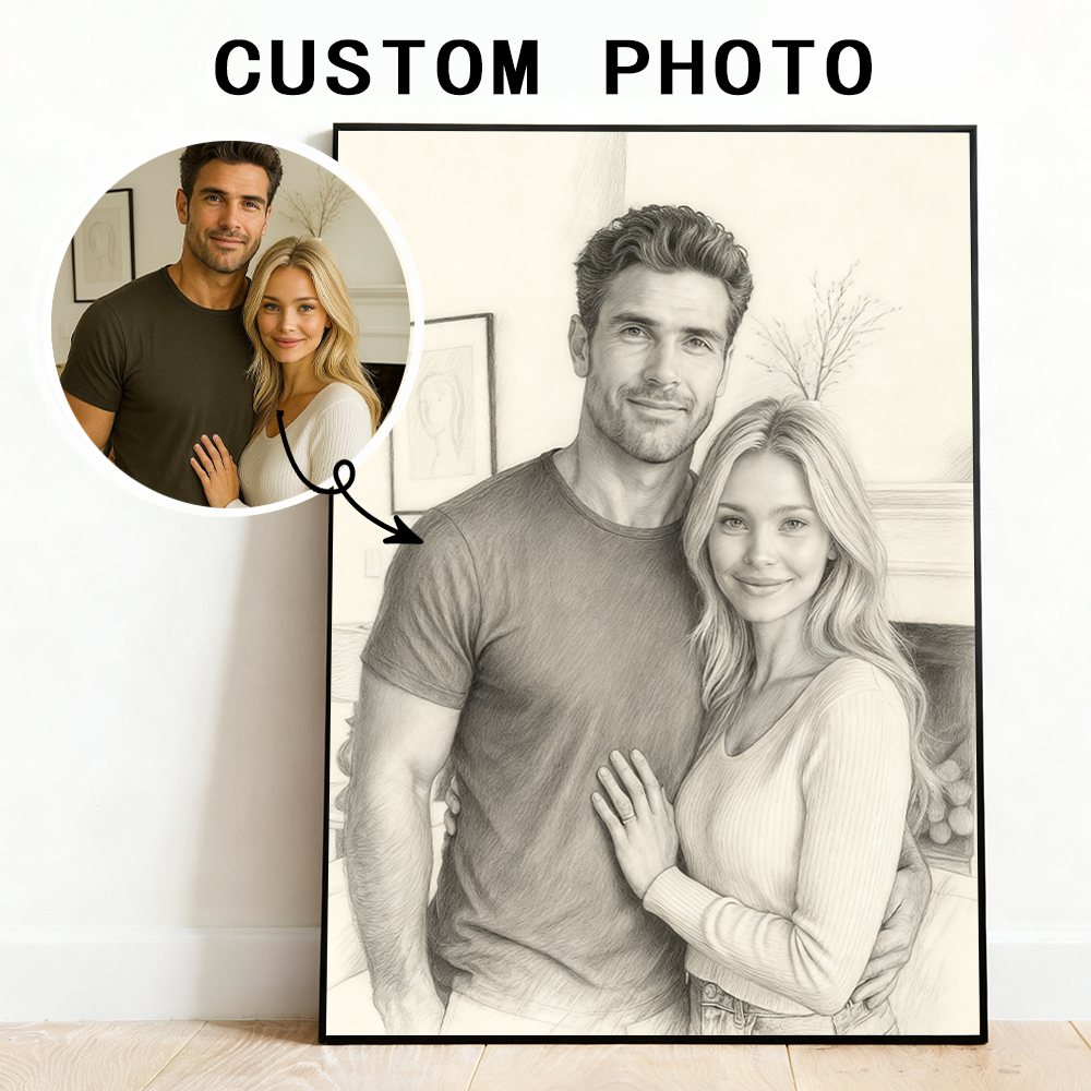 Custom Star Map - Personalized custom sketch style canvas printing