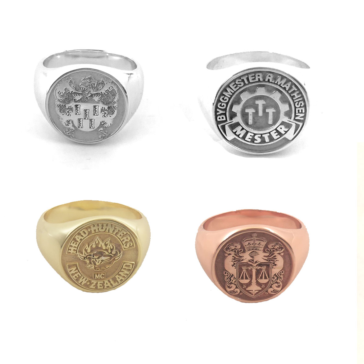 Custom Engraved 17mm Round Top - Initial Ring Custom review and price