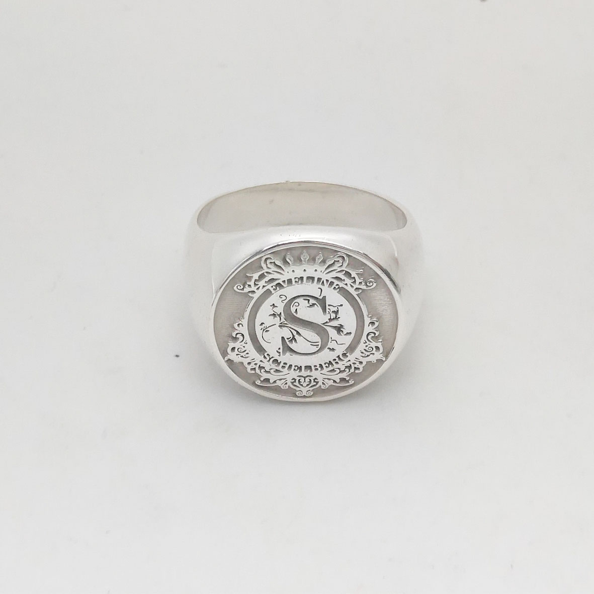 Custom Engraved 17mm Round Top - Initial Ring Custom review and price