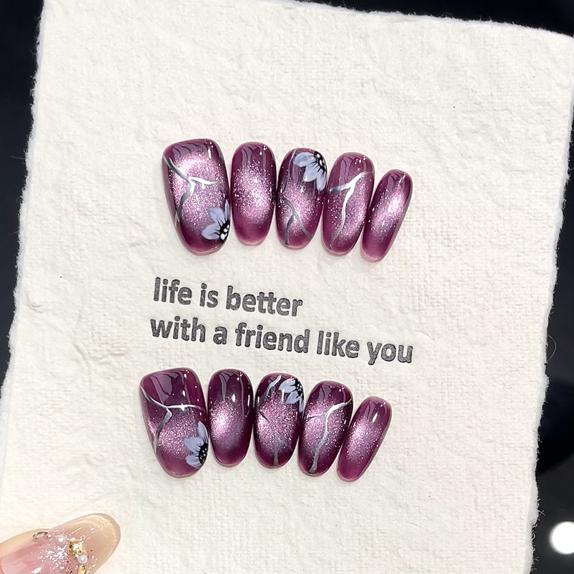 10pcs Handmade Pressed Oval Na - Pressed Flower Art review and price