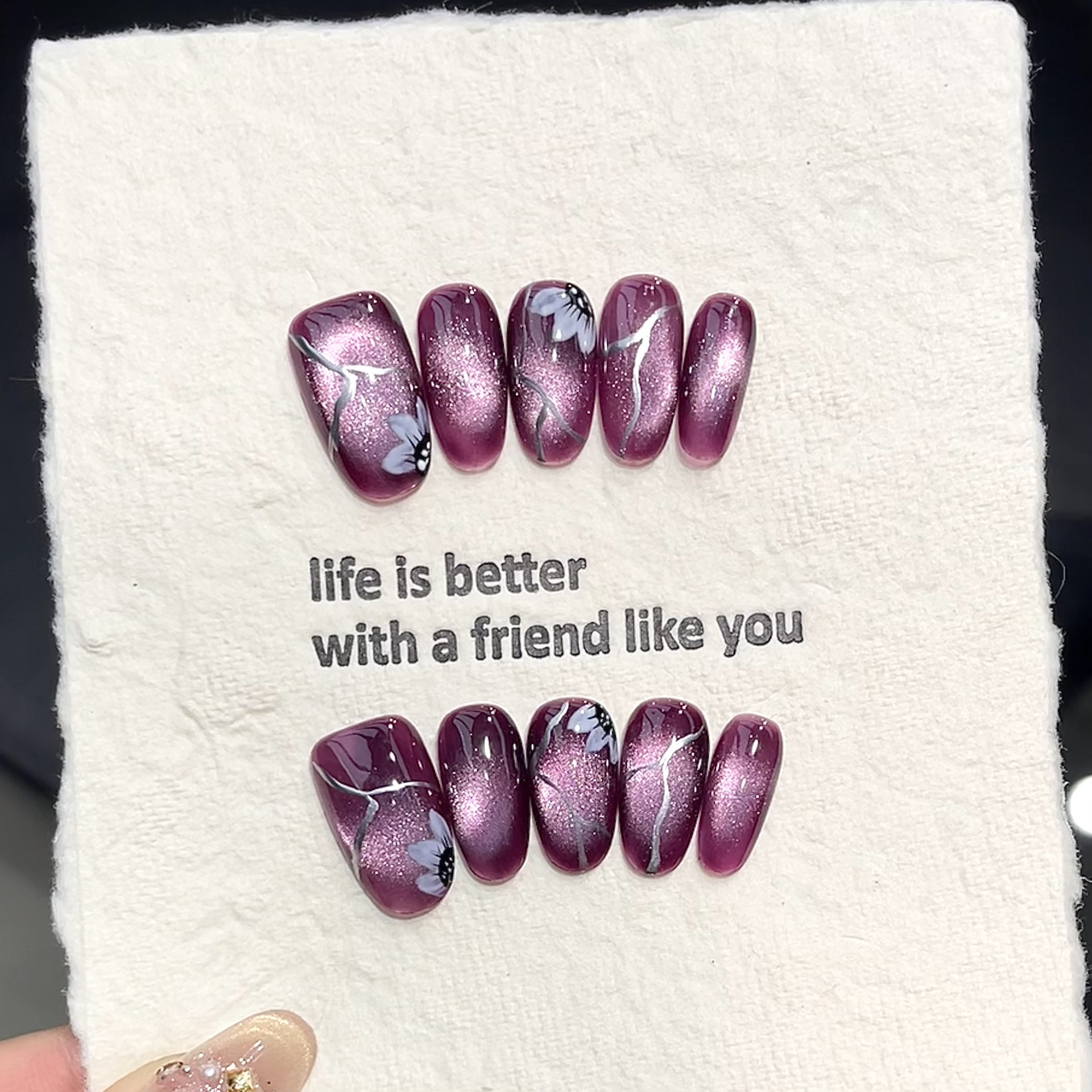 10pcs Handmade Pressed Oval Na - Pressed Flower Art review and price