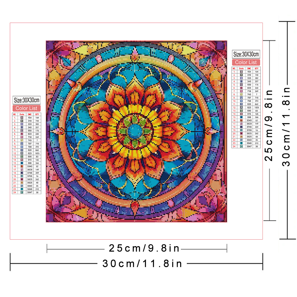 Diamond Painting Mandala Flowe - Photo Mosaic Print review and price