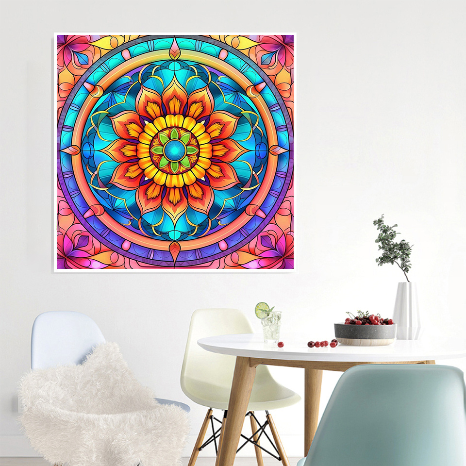 Diamond Painting Mandala Flowe - Photo Mosaic Print review and price
