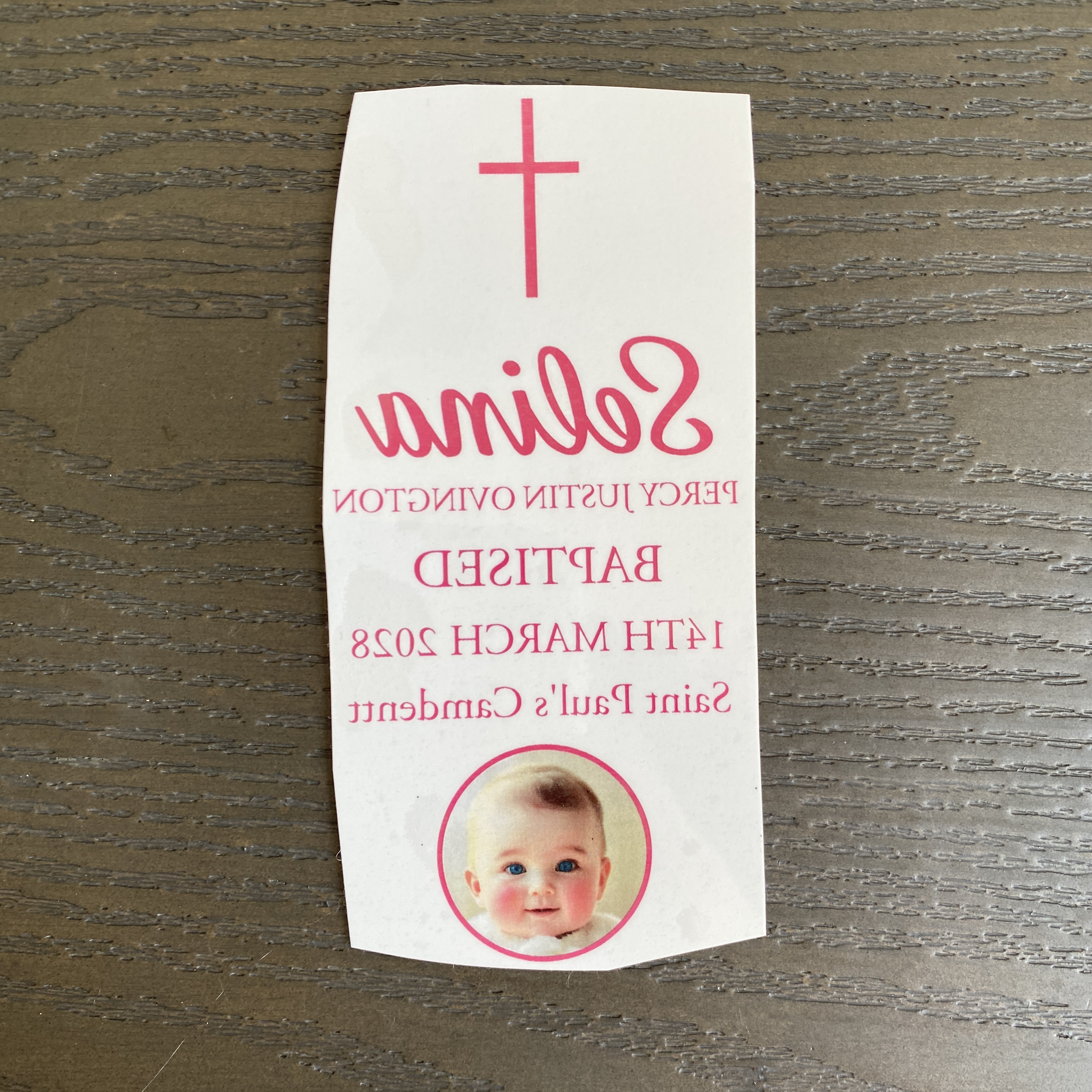 Custom Wedding Photo Stickers  - Personalised Candle Label review and price