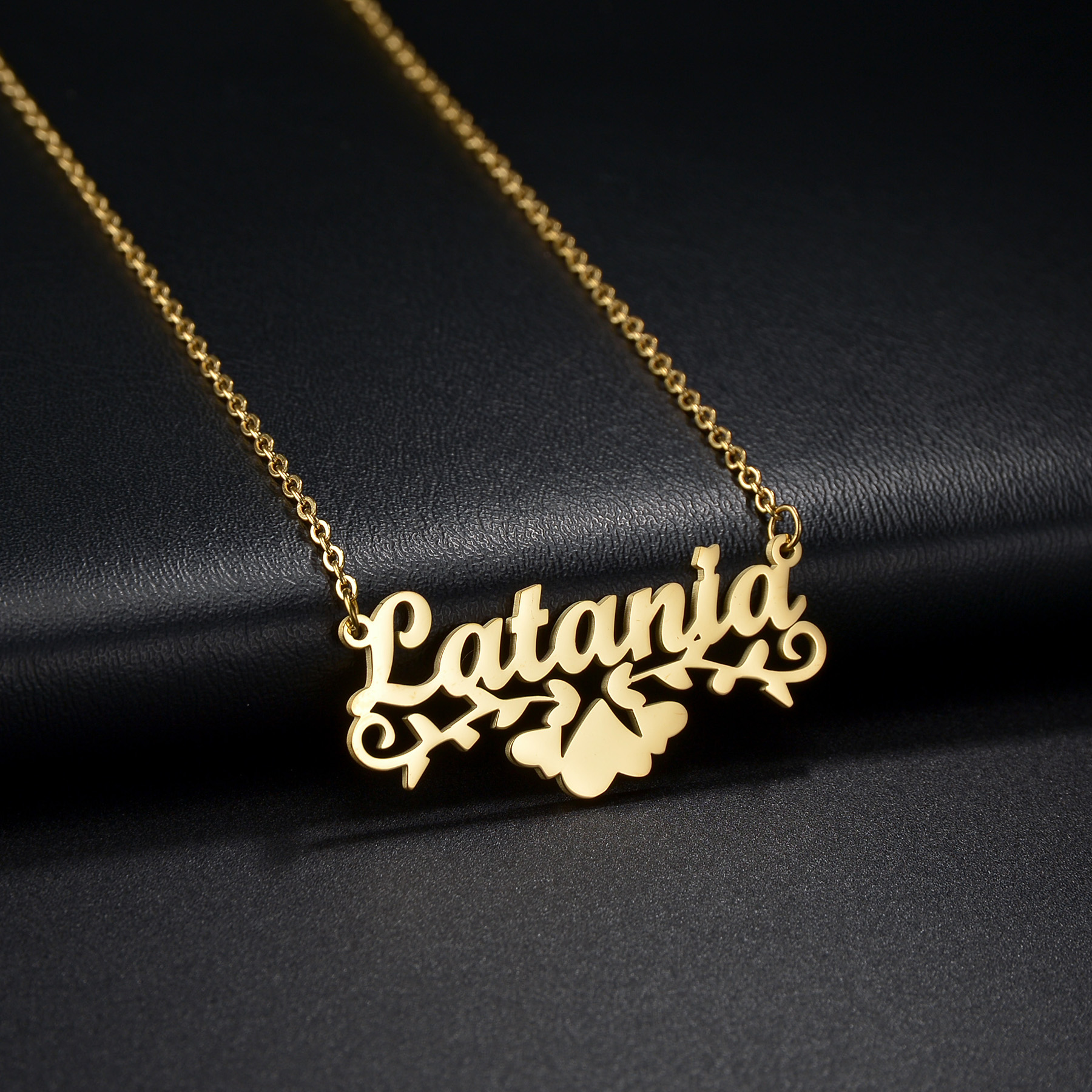 Atoztide Personalized Custom P - Birth Flower Necklace review and price