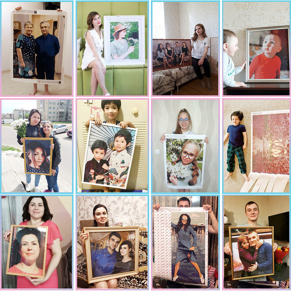 HUACAN Diamond Art Painting Ki - Photo Mosaic Print review and price