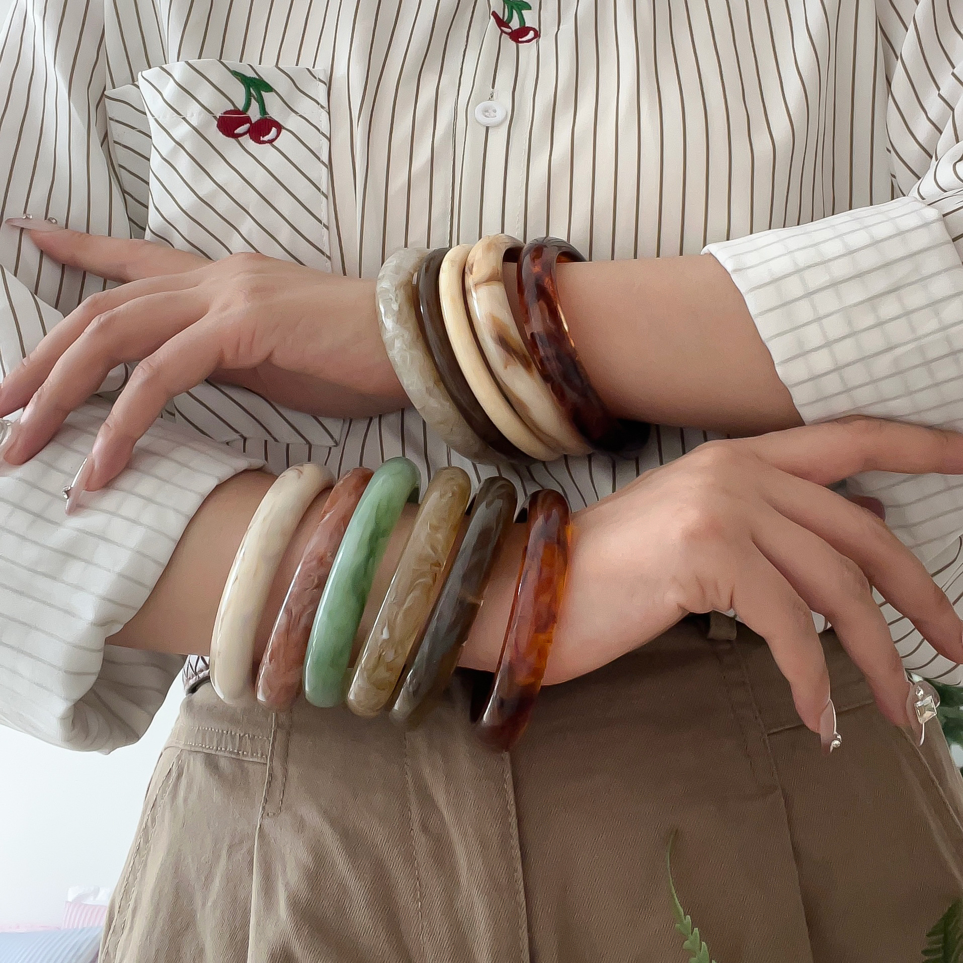 Smudged Resin Fine Bracelets f - Coordinates Bracelet review and price