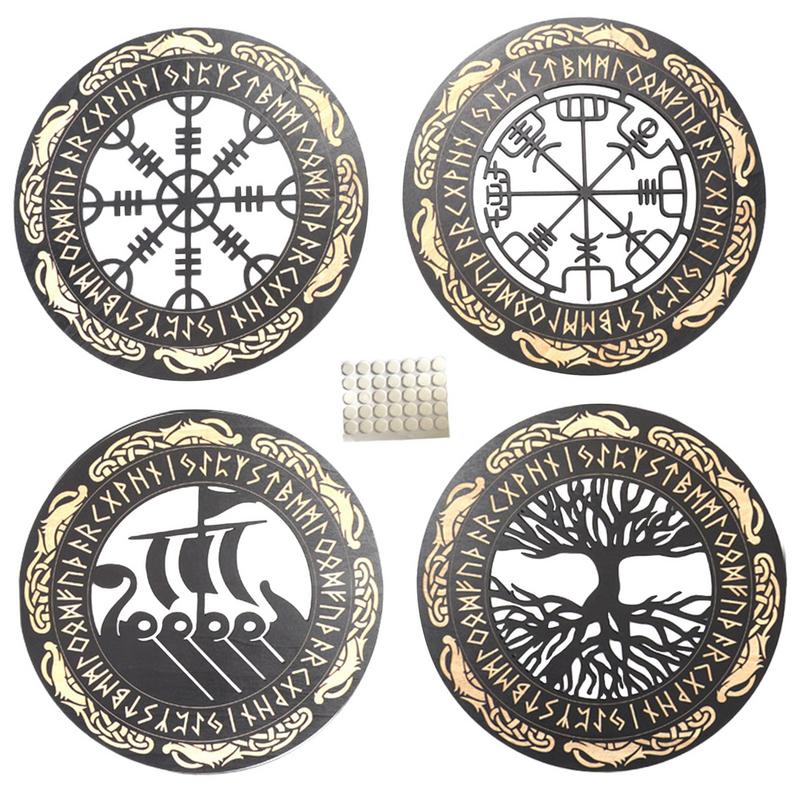 4PCS Set Wall Art Nordic Vikin - Family Tree Print review and price