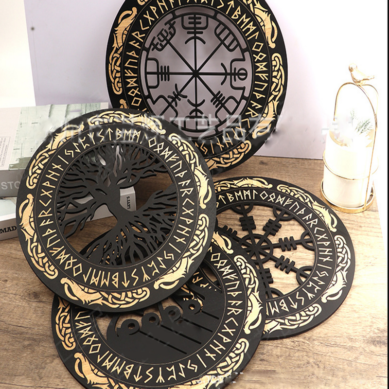 4PCS Set Wall Art Nordic Vikin - Family Tree Print review and price