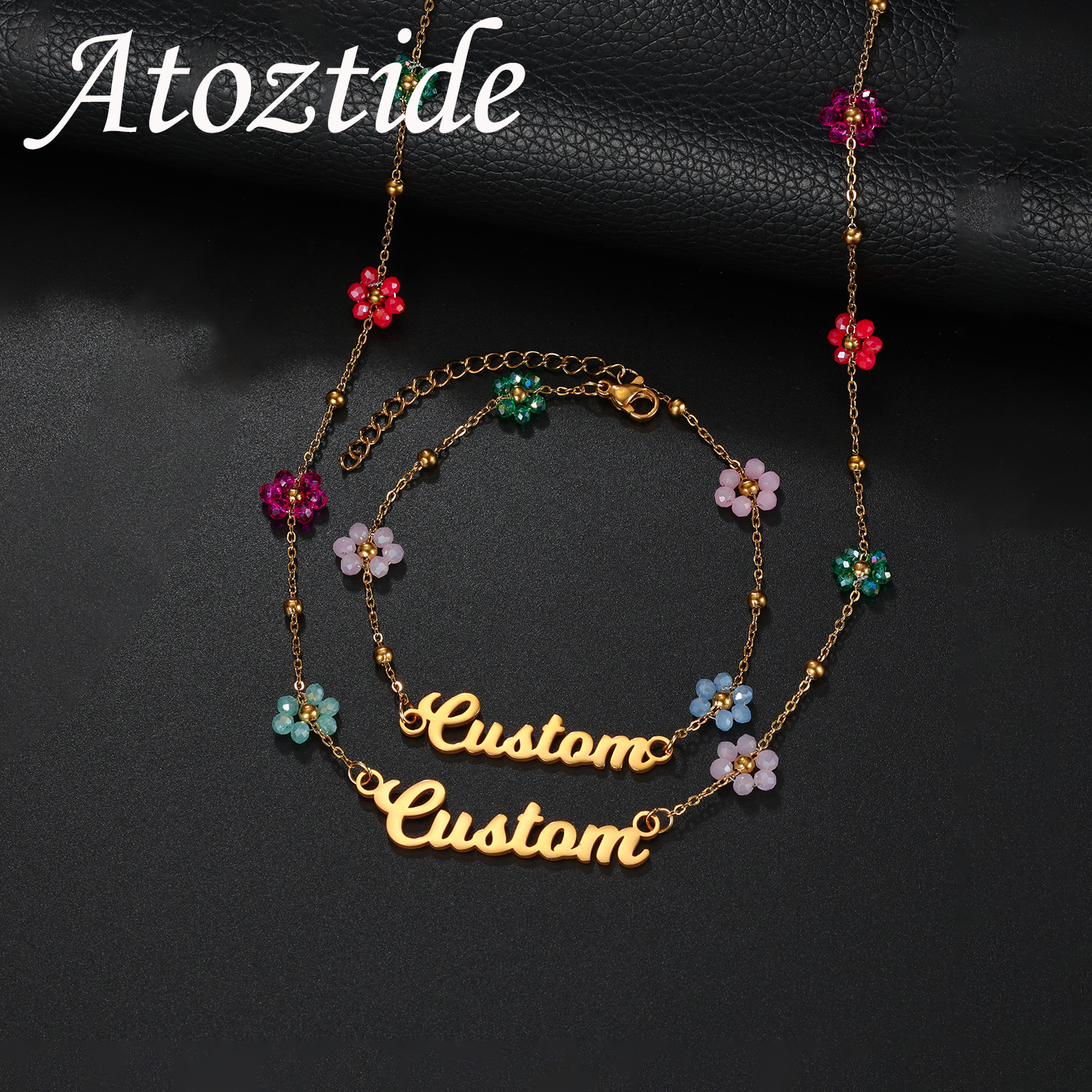 Atoztide Custom Name Jewelry S - Birth Flower Necklace review and price