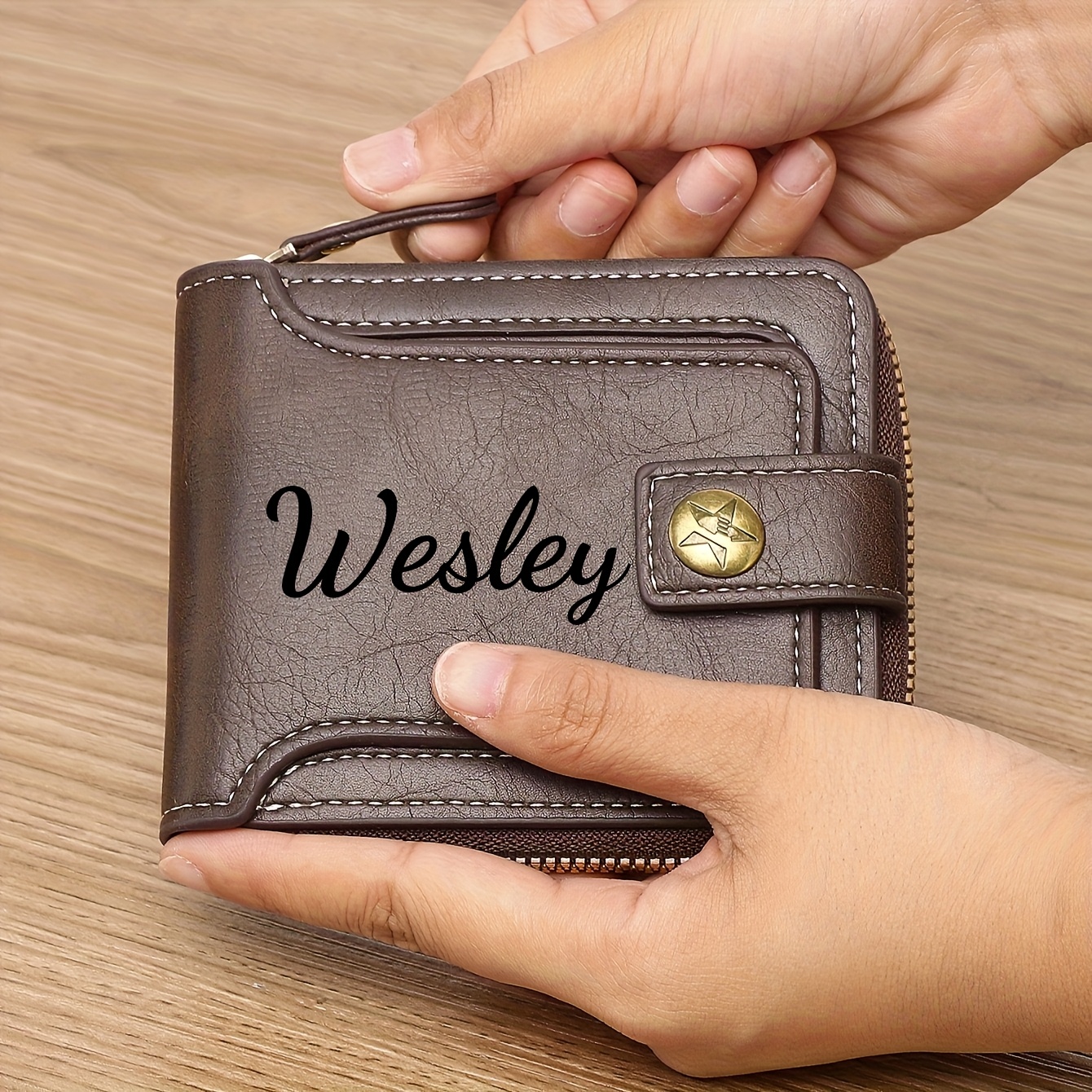 Custom Name Men's Wallet Gift  - Personalized Name Box review and price