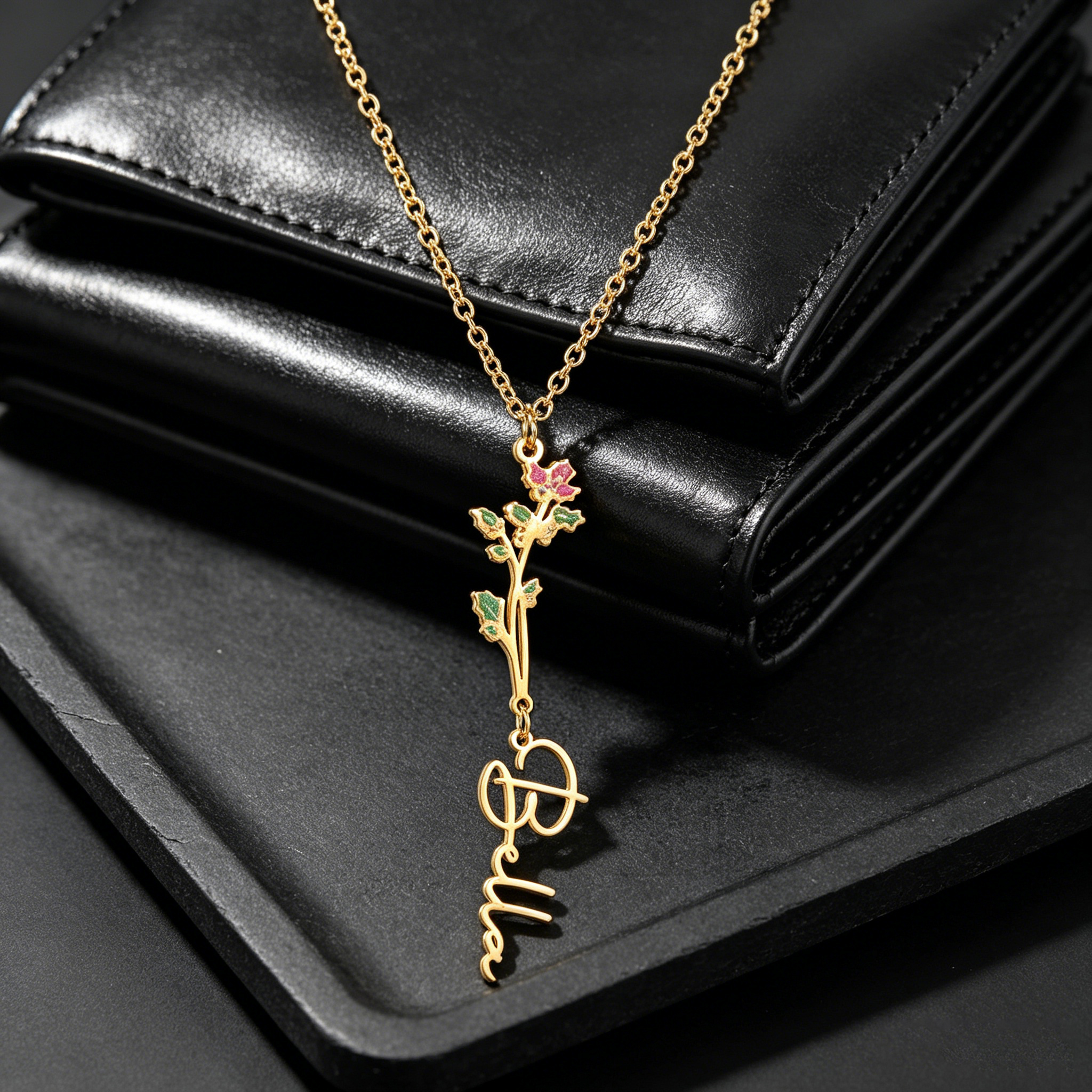 Acheerup Custom Name Necklace  - Birth Flower Necklace review and price
