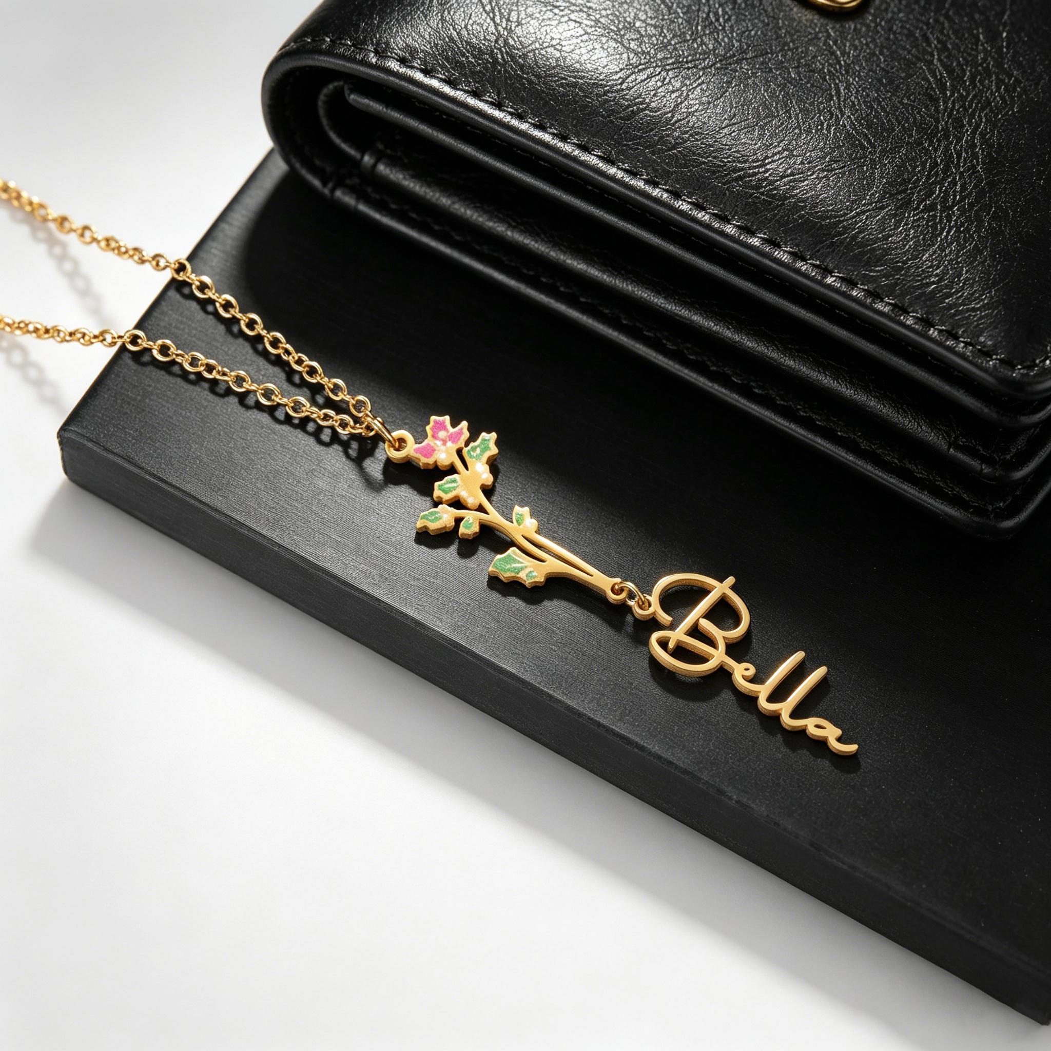 Acheerup Custom Name Necklace  - Birth Flower Necklace review and price