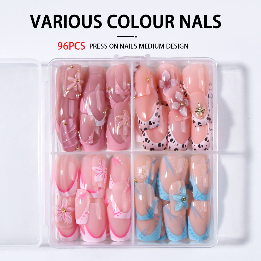 96Pcs(4Mixed) Square shape Nai - Pressed Flower Art review and price