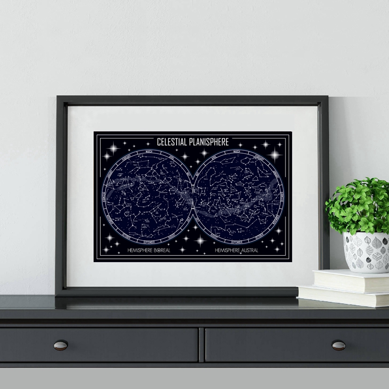 Celestial Planisphere Map Canv - Custom Star Map review and price